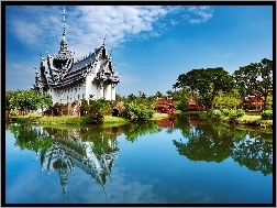Jezioro, Domek, Tajlandia